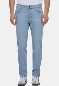 bequeme 2Y Premium Herren Jeans Stretch Reißverschluss Taschen mit Baumwolle Blau