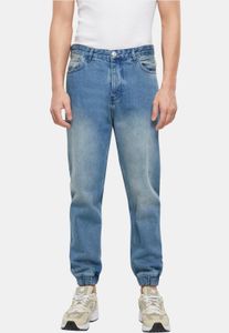 lässige 2Y Premium Herren Jeans Straight Fit Stretch Reißverschluss mit Baumwolle Blau
