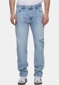 Jeans da uomo casual 2Y Premium elasticizzati con tasche con cerniera, in cotone, blu
