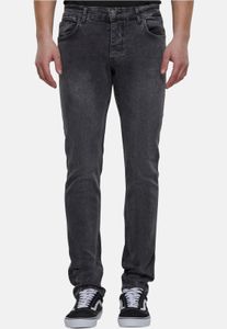 lässige 2Y Premium Herren Jeans Slim Fit Stretch mit Baumwolle Grau