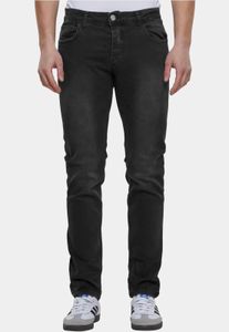 bequeme 2Y Premium Herren Jeans Slim Fit Stretch Reißverschluss mit Baumwolle Grau