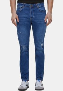bequeme 2Y Premium Herren Jeans Stretch Reißverschluss Taschen mit Baumwolle Blau