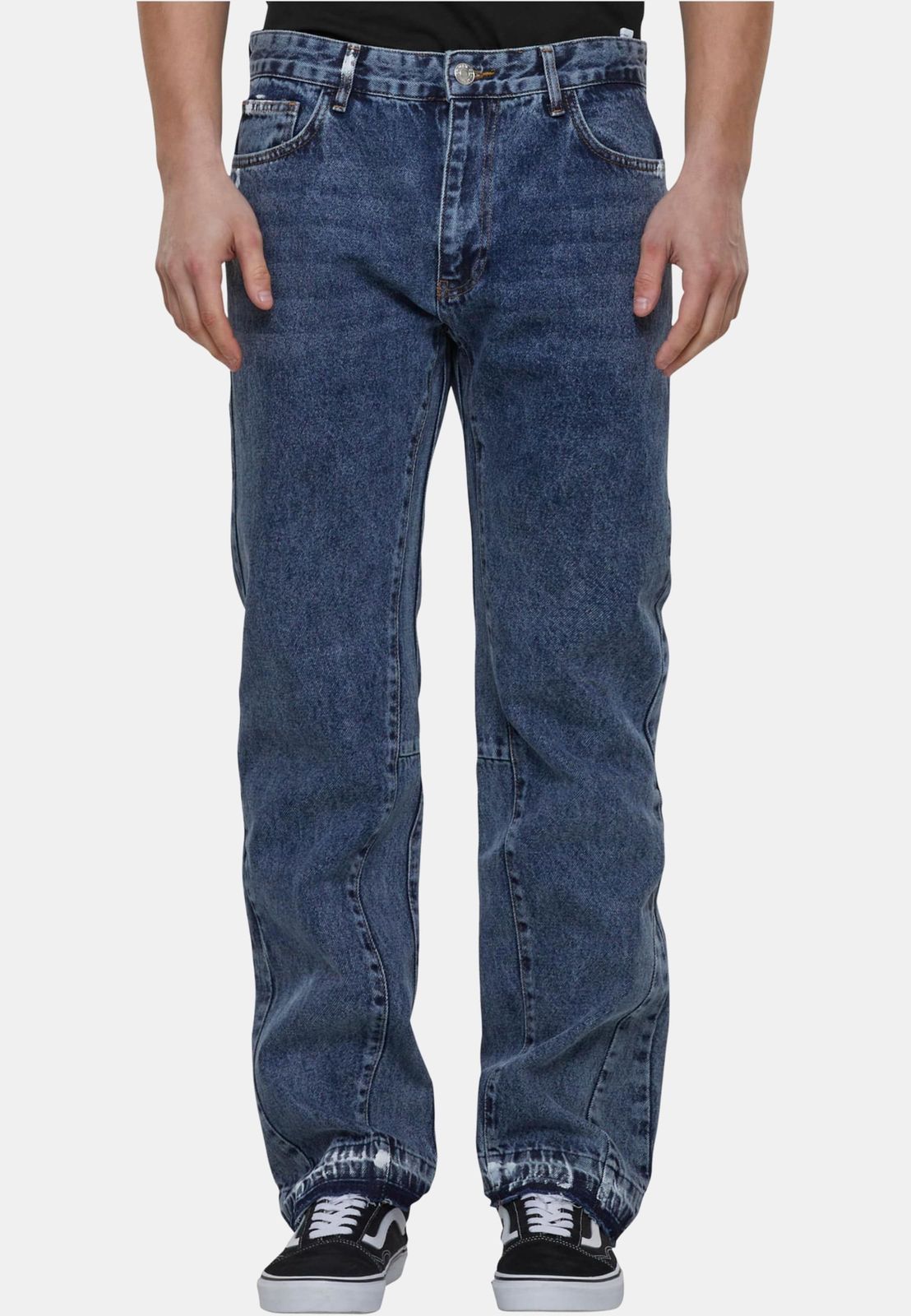 2Y Premium Herren Jeans Stretch Baumwolle Blau