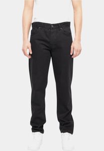 stylische 2Y Premium Herren Jeans Stretch Reißverschluss mit Baumwolle Schwarz
