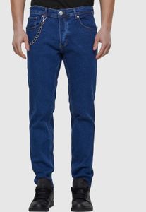 moderne 2Y Premium Herren Jeans Stretch Reißverschluss mit Baumwolle Blau