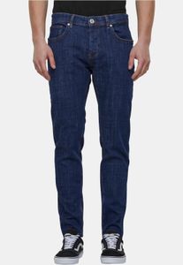 lässige 2Y Premium Herren Jeans Stretch Reißverschluss mit Baumwolle Blau