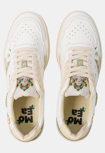stylische MoEa Unisex Sneaker Weiß/Beige
