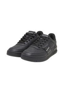 stylische Bruno Banani Herren Sneaker Taschen Rippstrick Schwarz/Weiß
