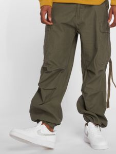 stylische Brandit Herren Jeans Reißverschluss Taschen mit Baumwolle Khaki