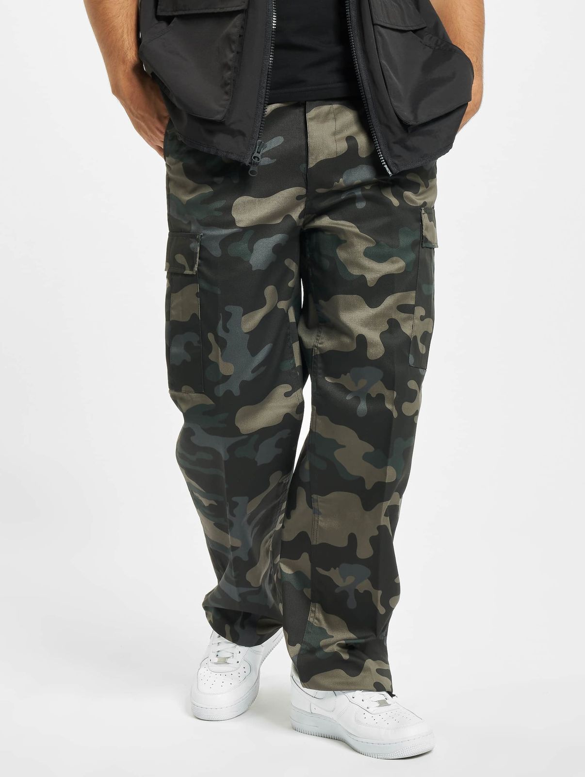 moderne Brandit Herren Jeans Kordelzug Taschen Camouflage