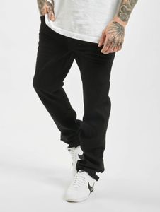 Stylish Brandit men's jeans with stretch pockets, straight fit, cotton, black