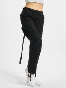 moderne Brandit Damen Jeans Reißverschluss Taschen mit Baumwolle Schwarz