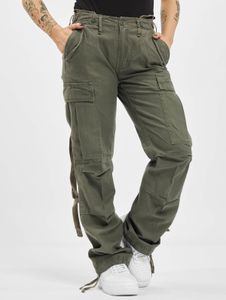 bequeme Brandit Damen Jeans Reißverschluss Taschen mit Baumwolle Khaki