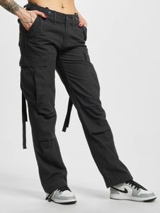 Jeans da donna Brandit eleganti con tasche con cerniera, in cotone, color antracite