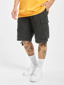 leichte Brandit Herren Shorts Reißverschluss Taschen mit Baumwolle Schwarz