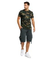 lässige Brandit Herren Shorts mit Cargo-Taschen Baumwoll-Hose Anthrazit