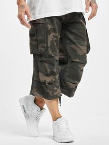 Comfortable Brandit men's shorts with zippers, pockets, cotton, camouflage