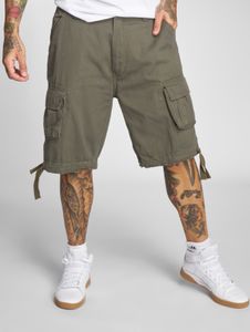 Pantaloncini casual da uomo Brandit con cerniera e tasche, color kaki