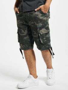 Comfortable Brandit men's shorts with drawstring, zipper, camouflage
