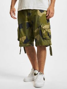 bequeme Brandit Herren Shorts Kordelzug Reißverschluss Camouflage