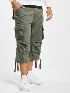 Short léger pour homme Brandit, en coton kaki, avec poches zippées