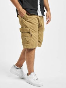 sommerliche Brandit Herren Shorts Kordelzug Taschen mit Baumwolle Beige