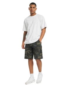 sommerliche Brandit Herren Cargo Shorts Robuste Ripstop Bermuda aus Baumwolle Camouflage