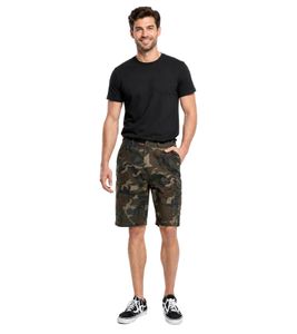 lässige Brandit Herren Shorts im Cargo-Look Baumwoll-Hose Freizeit-Hose Camouflage