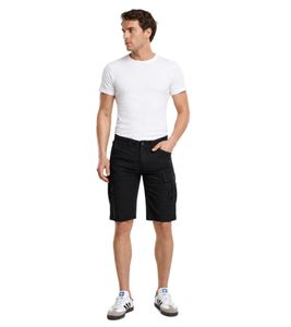 lässige Brandit Herren Shorts mit Cargo-Taschen Baumwoll-Hose Schwarz