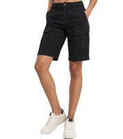 lässige Brandit Damen Shorts mit Cargo-Taschen Baumwoll-Hose Schwarz