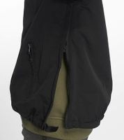 Chaqueta cortavientos Brandit para hombre, impermeable, con capucha y forro polar BD3001-00007-0060, negra