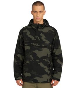 Stylische wasserabweisende Brandit Herren Windbreaker-Jacke mit Fleecefutter, Kapuze & Kordelzug 3001 Darkcamo 