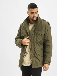funktionale Brandit Herren Jacke Reißverschluss Taschen Khaki
