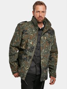 schlichte Brandit Herren Jacke Reißverschluss Taschen Camouflage
