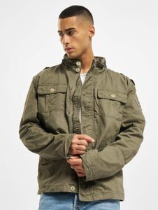 funktionale Brandit Herren Jacke Reißverschluss Taschen mit Baumwolle Khaki