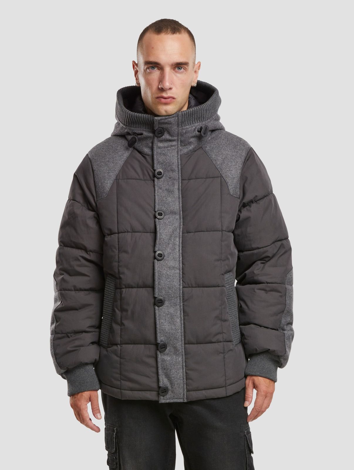 Brandit Herren Jacke aus Baumwolle Grau