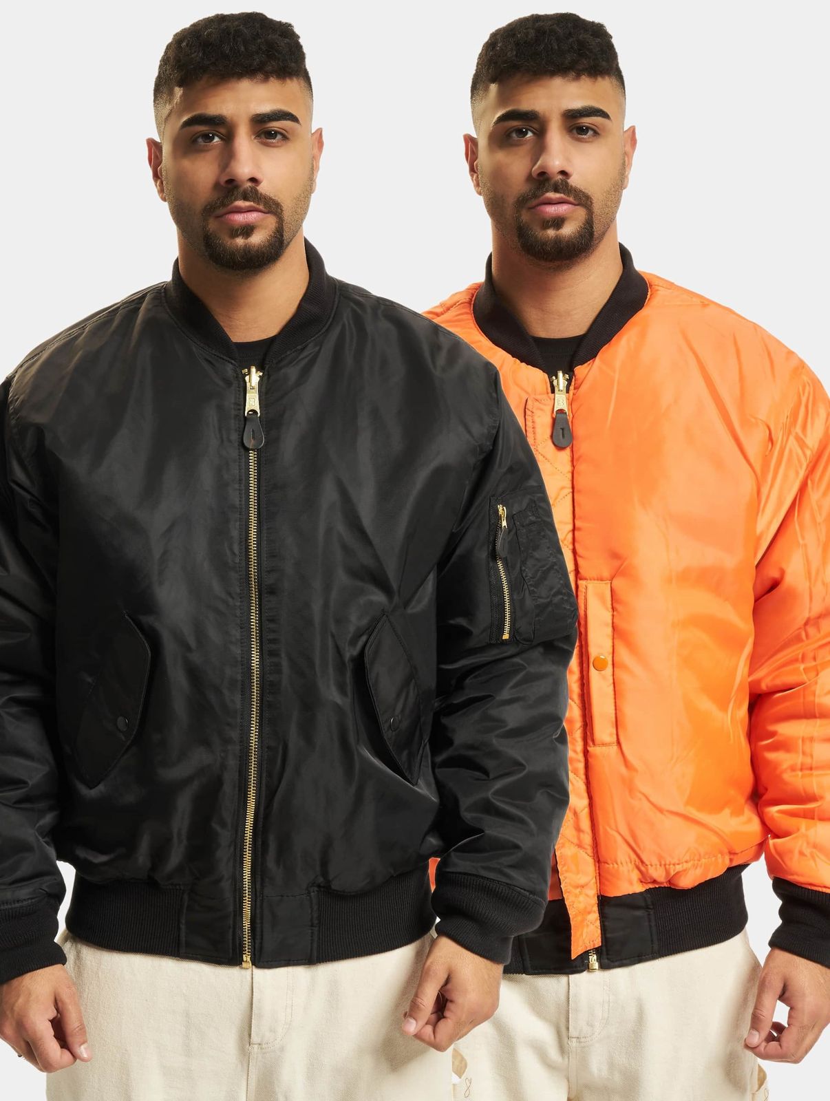 Brandit Herren Bomberjacke mit Reißverschluss und Taschen
