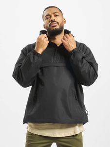 moderne Brandit Herren Jacke Reißverschluss Taschen Schwarz