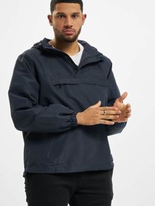 moderne Brandit Herren Jacke Reißverschluss Kapuze Navy