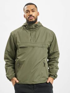 Veste décontractée Brandit pour homme, kaki, avec fermetures éclair et poches