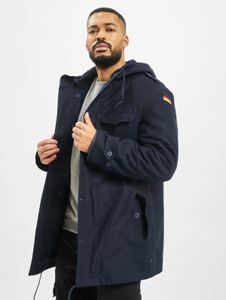lässige Brandit Herren Jacke Kordelzug Reißverschluss mit Baumwolle Navy