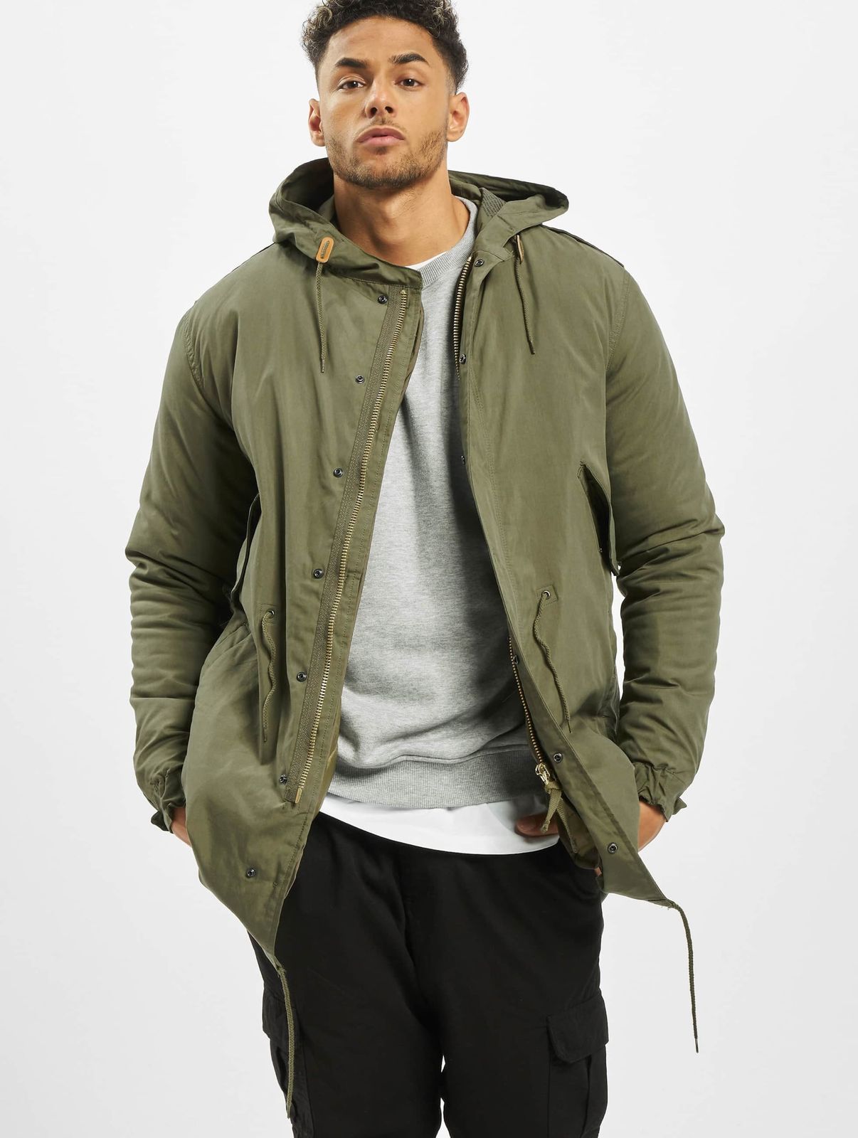 Brandit Herren Jacke Khaki Baumwolle