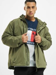 stylische Brandit Herren Jacke Reißverschluss Klettverschluss Khaki