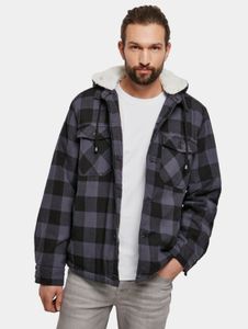 schlichte Brandit Herren Jacke Kordelzug Kapuze mit Baumwolle Schwarz