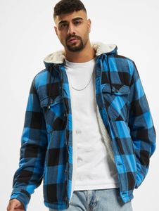 stylische Brandit Herren Jacke mit Baumwolle Blau/Schwarz