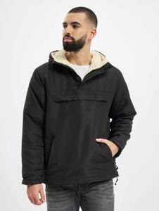 Modern Brandit men's jacket with zippers and pockets, black