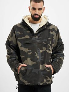 moderne Brandit Herren Jacke gefüttert Kapuze Camouflage
