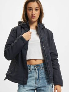 funktionale Brandit Damen Jacke Reißverschluss Klettverschluss Navy