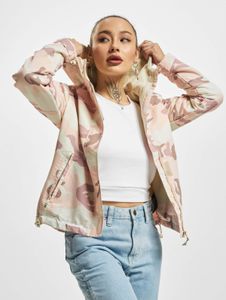 Functional Brandit women's jacket with zipper and Velcro closure, camouflage