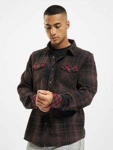 Versatile Brandit men's polo shirt with pockets, cotton, brown